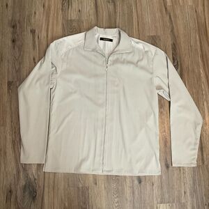 Bachrach Jacket Full Zip Made in USA Size XL Gray‎ EUC